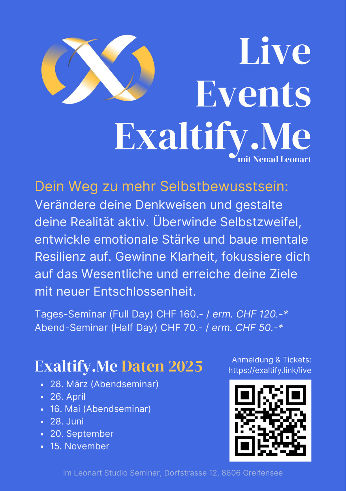 Exaltify.Me Live Workshop